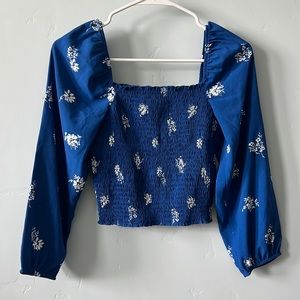 abercrombie blouse w/ flowy sleeves